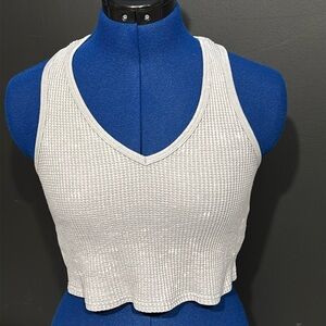 NWOT Forever 21 Distressed Crop Top